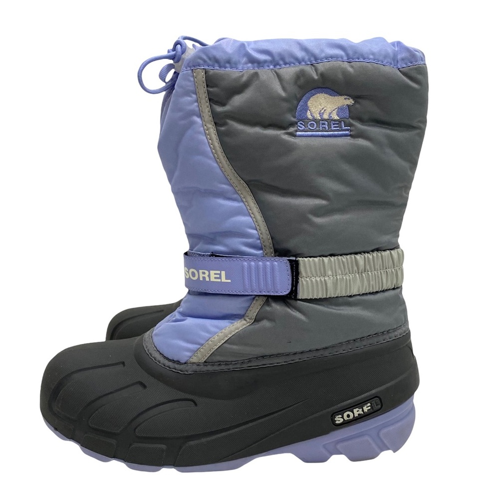Sorel Flurry Snow Boot Women's Size 7 Gray Purple